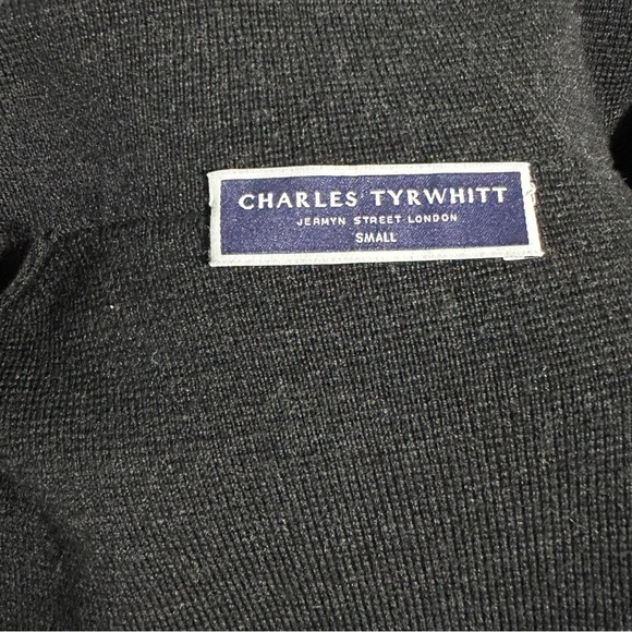 Charles Tyrwhitt Navy Blue Extra Fine Merino Wool Blazer Small Quiet Luxury EUC - Picture 2 of 9